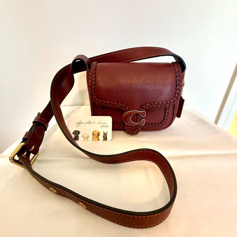 Coach Tabby 19 Braided Leather Crossbody